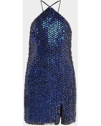Liv Foster - Wren Bead & Sequin Halter Mini Dress - Lyst