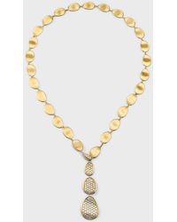 Marco Bicego - 18k Yellow Gold Lunaria Alta Lariat Necklace With Diamonds - Lyst