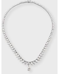 Neiman Marcus - Lab Grown Diamond 18K Pear Line Necklace, 17"L, 37.3Ctw - Lyst