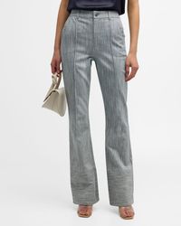 Cinq À Sept - Evelyn Two-Tone Flare Pants - Lyst