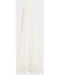 Kobi Halperin - Teri Lace-Trim Halter Maxi Dress - Lyst