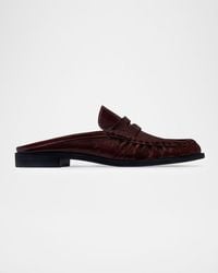 Bernardo - Tilda Leather Penny Loafer Mules - Lyst