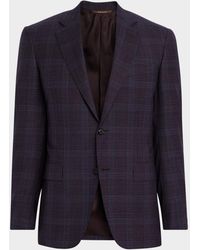 Canali - Apos;S Plaid Wool Notch-Lapel Sport Coat - Lyst