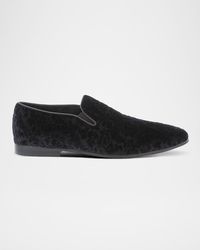 Robert Graham Big & Tall Nori Embossed Skull Loafers in  display picture 1