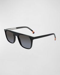 Paul Smith - Flat-Top Rectangle Sunglasses - Lyst