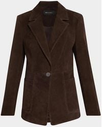 Kobi Halperin - Claudia Single-Button Suede Jacket - Lyst
