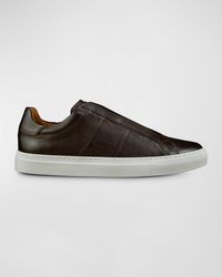 Allen Edmonds - Colton Grained Leather Slip-On Sneakers - Lyst