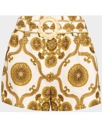 Cara Cara - Bosco Belted Linen Shorts - Lyst