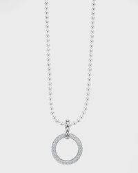 Lagos - Caviar Spark Diamond Large Circle Pendant Necklace - Lyst