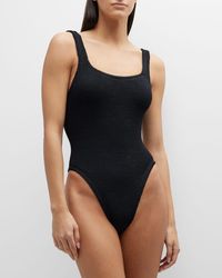 Hunza G - Square-neck One-piece Swimsuit - Lyst