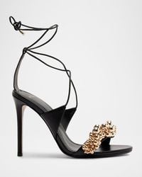 Alexandre Birman - Gia 100 Mm Leather Ankle-Tie Sandals - Lyst