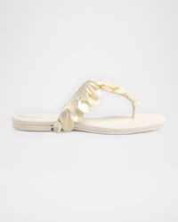 Jonathan Simkhai - Elin Shell Leather Thong Sandals - Lyst