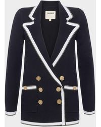 L'Agence - Kenji Knit Boyfriend Blazer - Lyst