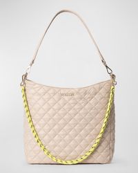 MZ Wallace - Crosby Convertible Quilted Nylon Hobo Bag - Lyst