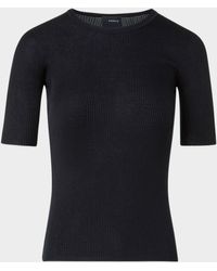Akris - Ribbed Seamless Crewneck Sweater - Lyst