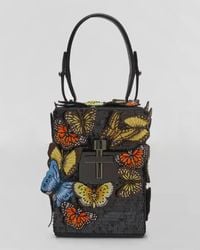 Oscar de la Renta - Alibi Butterfly Sequin Cube Top-Handle Bag - Lyst