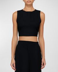 Leset - Rio Cropped Tank Top - Lyst