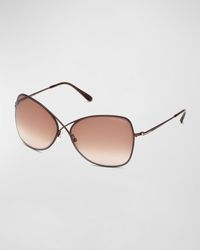 Tom Ford - Colette Metal-frame Butterfly Sunglasses - Lyst