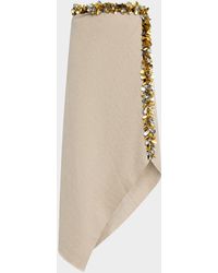 DIOTIMA - Darliston Sequined Handkerchief Midi Linen Skirt - Lyst
