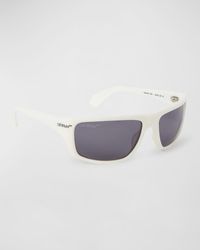 Off-White c/o Virgil Abloh - Bologna Acetate Wrap Sunglasses - Lyst