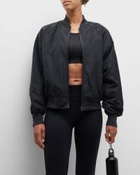 Alo Yoga Feature Mesh Hooded Jacket in Black