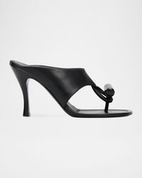 Loewe - 90Mm Toggle Leather Thong Sandals - Lyst