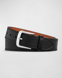 Shinola - Essex Double Stitch Leather Belt - Lyst