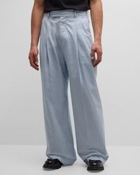 Amiri - Shimmer Stripe Pleated Baggy Pants - Lyst