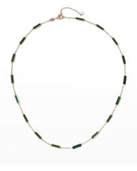 Frederic Sage - Yellow Gold 17-stations Malachite Necklace - Lyst