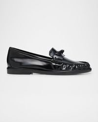 Alexandre Birman - Clarita Leather Bow Loafers - Lyst