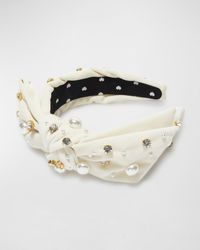 Lele Sadoughi - Oversized Pearly Crystal Holly Headband - Lyst