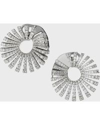 Miseno - Ventaglio 18k White Gold Round Diamond Earrings - Lyst