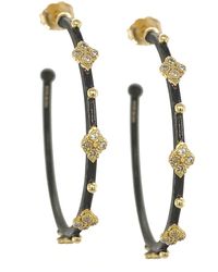 Armenta - Old World Crivelli Diamond Hoop Earrings - Lyst