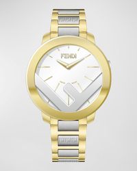 Fendi - F Is Ff Two-tone Bracelet Watch, 28mm - Lyst
