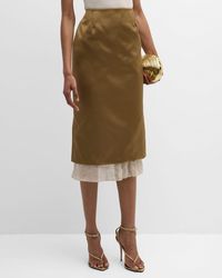 Altuzarra - Fannie Midi Skirt With Ruffle Trim - Lyst