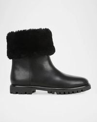 Vince - Cameron Shearling-Lined Leather Boots - Lyst