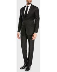 Emporio Armani - Super 130s Wool Two-piece Suit, Black - Lyst