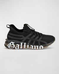 John Galliano - Logo Runner Fabric Upper Sneakers - Lyst