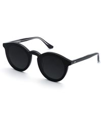 Krewe - Collins Round Monochromatic Acetate Sunglasses W/ Nylon Overlay Lens - Lyst