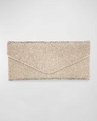 Judith Leiber - Envelope Beaded Clutch Bag - Lyst