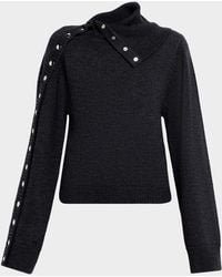 IRO - Konie Wool Turtleneck Snap Sweater - Lyst
