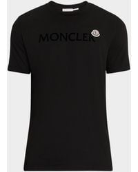 Moncler - Logo Script Crewneck T-Shirt - Lyst