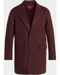 Kiton - Wool-Cashmere Felt Car Coat - Lyst