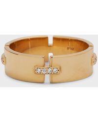 Lana Jewelry - 14k Flawless Tag Link Vanity Ring With Diamonds - Lyst