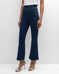 FRAME - The Jetset Crop Mini Boot Pintuck Jeans - Lyst