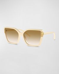 Tory Burch - Flat Eleanor Gradient Plastic Square Sunglasses - Lyst