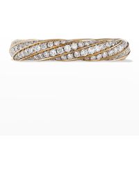 David Yurman - Cable Edge Ring In 18k Gold, 4mm, Size 7 - Lyst
