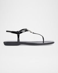 Gucci - Gg Ease Patent Leather Thong Sandals - Lyst