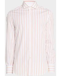 Brunello Cucinelli - Apos;S Multi-Stripe Cotton Slim-Fit Button-Down Shirt - Lyst