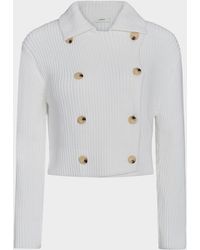 Vince - Double-Breasted Sweater Jacket - Lyst